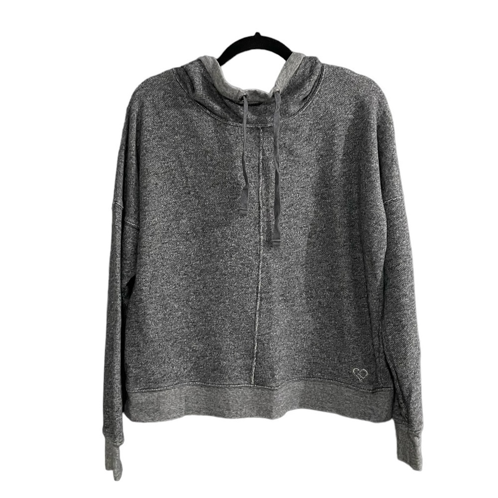 ROXY Pullover Oversized Hoodie Sweatshirt Charcoal Grey XXL